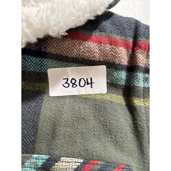 Legendary Whitetails Hooded Jacket Women's Large Open Country Sherpa Flannel - Picture 12 of 12